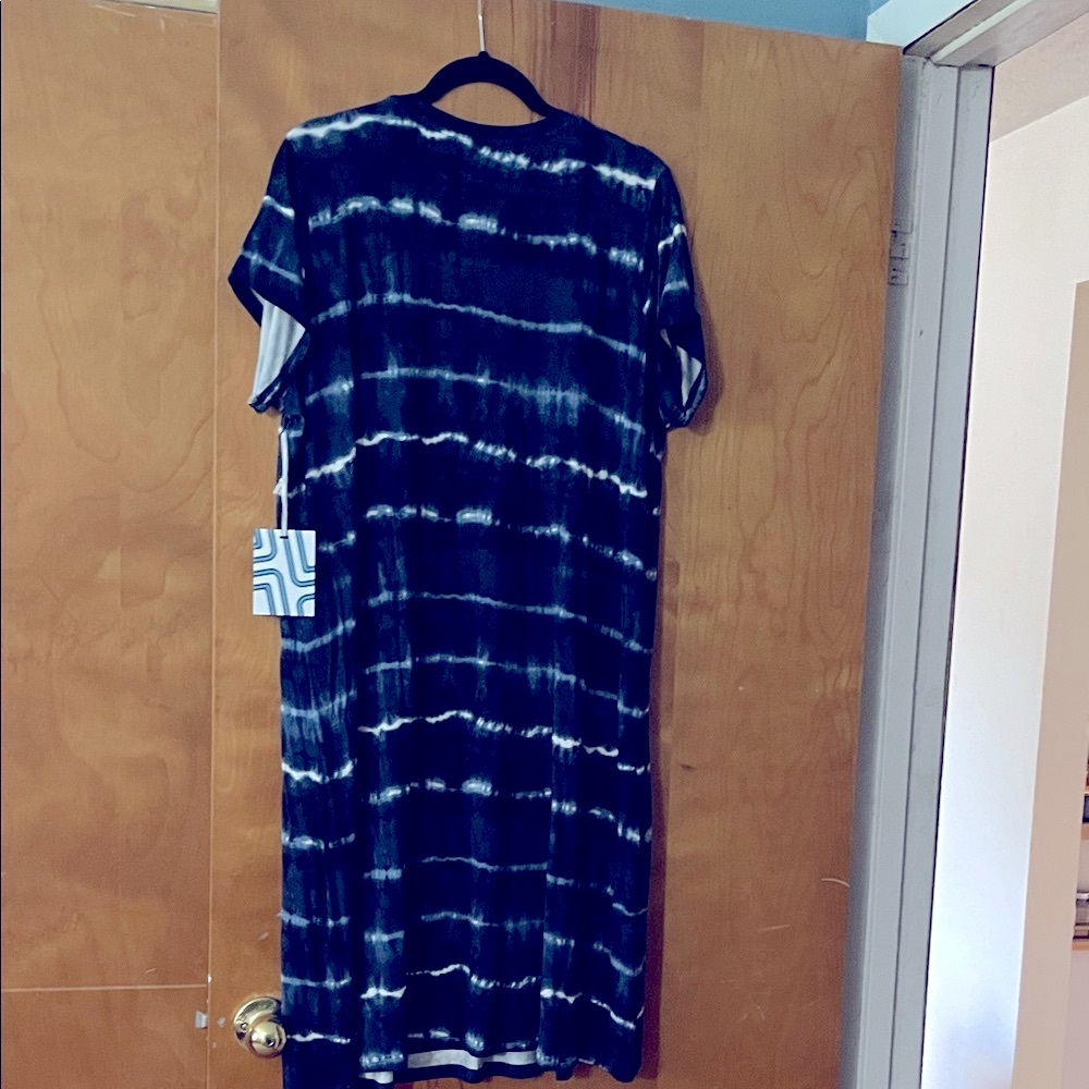 Market and Spruce Navy Blue Tie-Dye Women's Dress in size 2x - NWT - Picture 2 of 5